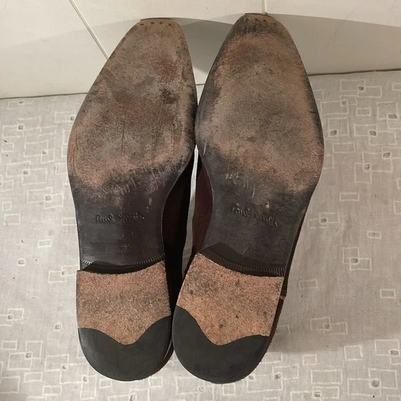 Paul Smith Chocolate Brown Suede Chelsea Slip On Boots Size Mens 7 Unisex - Picture 11 of 12